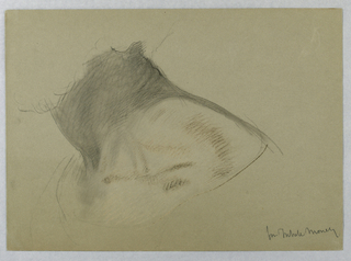 Drawing, Study of Neck for "Tribute Money"