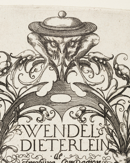 Print, Plate 4, from Die Folge der phantastischen Schmucksträβe (Suite of Fantastic Ornamental Bouquets)