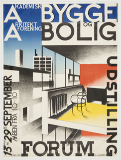Poster, Bygge og Bolig Udstilling (Exhibition of Buildings and Homes)