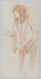 Drawing, Study for a woman, “Vintage Festival,” Mendelssohn Glee Club, New York, NY