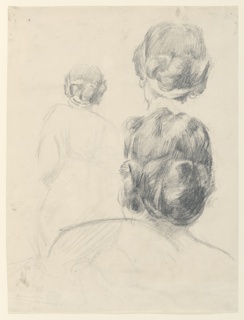Drawing, Study for a woman, “Vintage Festival,” Mendelssohn Glee Club, New York, NY
