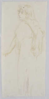 Drawing, Study for a woman, “Vintage Festival,” Mendelssohn Glee Club, New York, NY