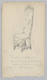 Drawing, Chair