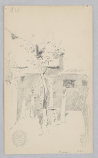 Drawing, Courtyard