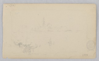 Drawing, View from Venetian Lagoon