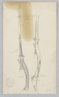 Drawing, Snaphunce long gun