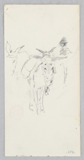 Drawing, Donkeys