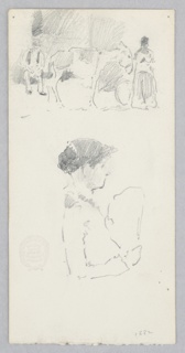 Drawing, Street scene