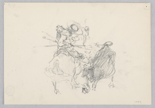 Drawing, Bullfight, Spain