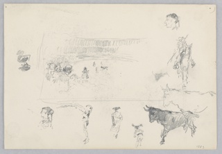 Drawing, Bullfight, Spain