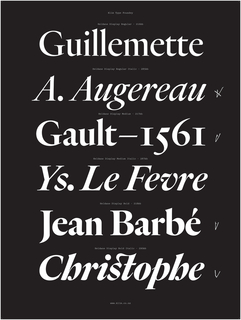 Specimen, Heldane typeface