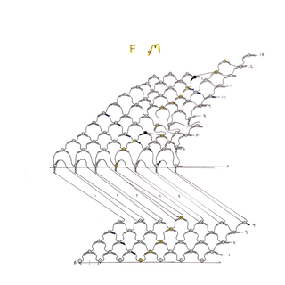 Drawing, Beaded Alphabet, F