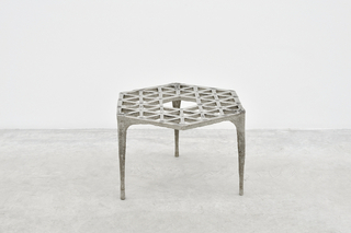 Stool, 48 Triangles, from Pewter series