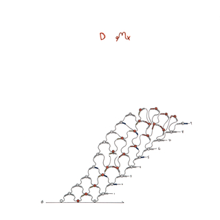 Drawing, Beaded Alphabet, D