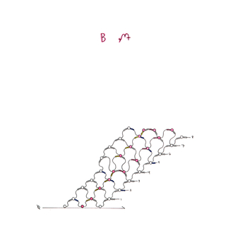 Drawing, Beaded Alphabet, B