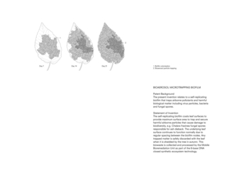 Patent Drawing, Bioaerosol Microtrapping Biofilm, from Designing for the Sixth Extinction