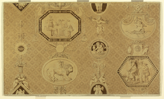 Drawing, Design for Toile de Jouy: La Marchande d'Amours (The Cupid Seller)