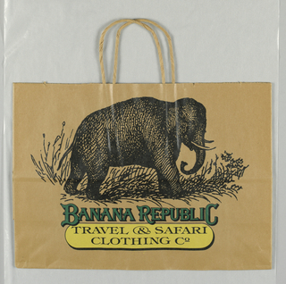 Shopping Bag, Banana Republic: Elephant
