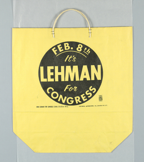 Shopping Bag, Orin Lehman for Congress Campaign