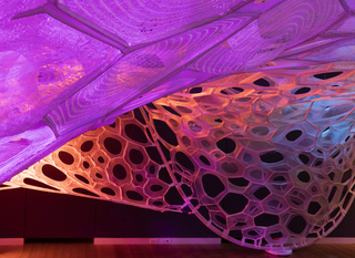 PolyThread Knitted Textile Pavilion, PolyThread