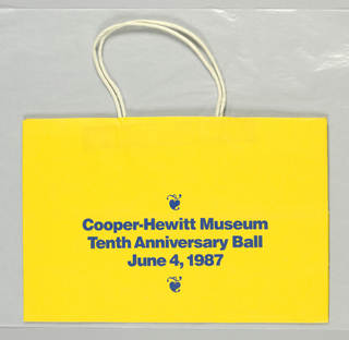Shopping Bag, Cooper-Hewitt Museum: Tenth Anniversary Ball