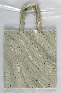 Shopping Bag, Unknown: Marbleized Paper Bag