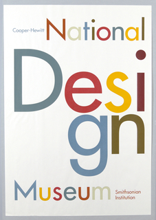 Poster, Cooper-Hewitt, National Design Museum, Smithsonian Institution