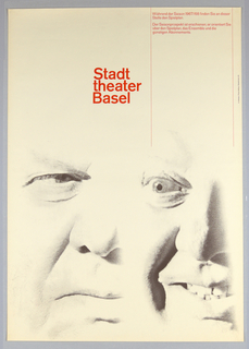 Poster, 1967/68 Stadttheater Basel [Poster for the 1967-68 season of the City Theater, Basel]