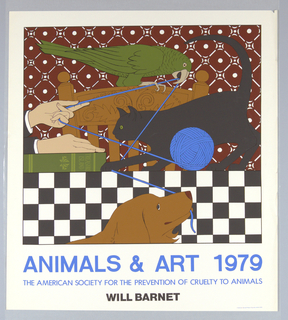Poster, Animals and Art