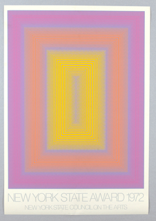 Poster, New York State Award 1972