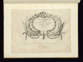 Print, Title Page for Book of Ornament Designs