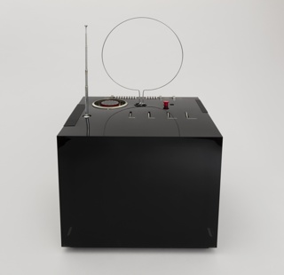 Black ST201 Television Set With Case