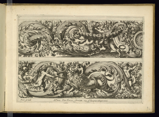 Print, Two Frieze Designs