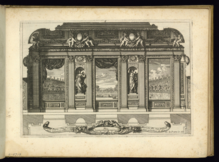 Print, Wall Elevation with Statues in Niches
