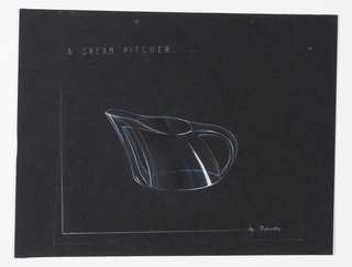 Drawing, Design for a Cream Pitcher