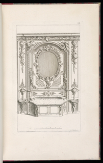 Print, Design for a Niche with a Buffet