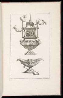 Print, Design for a Thurible, Boat and Spoon