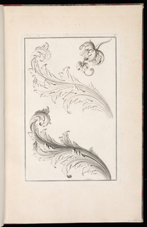 Print, Designs for Acanthus Leaf Ornament
