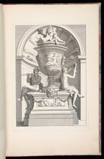 Print, Design for an Urn in a Niche