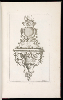 Print, Design for a Cartel Clock Case