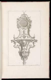 Print, Design for a Cartel Clock Case