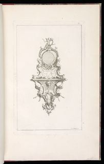 Print, Design for a Cartel Clock Case