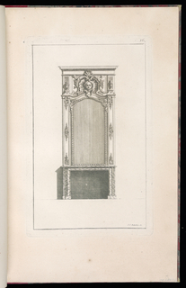 Print, Design for a Mantlepiece and Overmantle