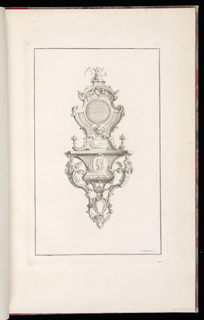 Print, Design for a Cartel Clock Case