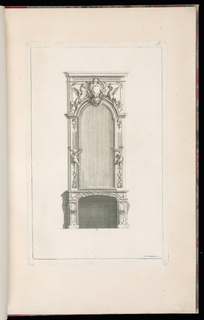 Print, Design for a Mantlepiece and Overmantle