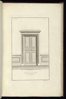 Print, Elevation d'une porte à placard à deux vanteaux