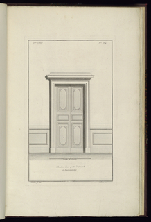 Print, Elevation d'une porte à placard à deux vanteaux