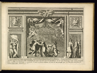 Print, Alcove with Apollo Kissing Leucothoe