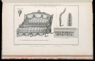 Print, Sopha Orné de Sculpture et totalement fini