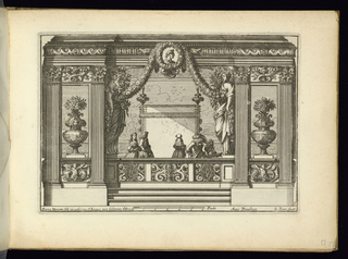Print, Alcove with Figures